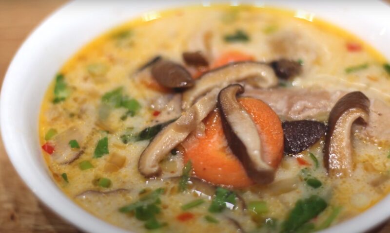crockpot thai chicken soup